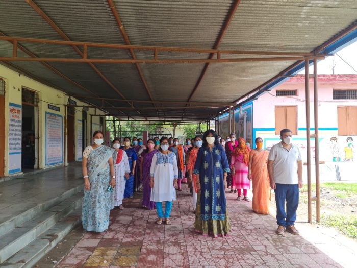 Sarva Dharma Prarthana: Two minutes silence was observed by the principal and teachers in the memory of the departed for all religion prayers held in the schools of the city.